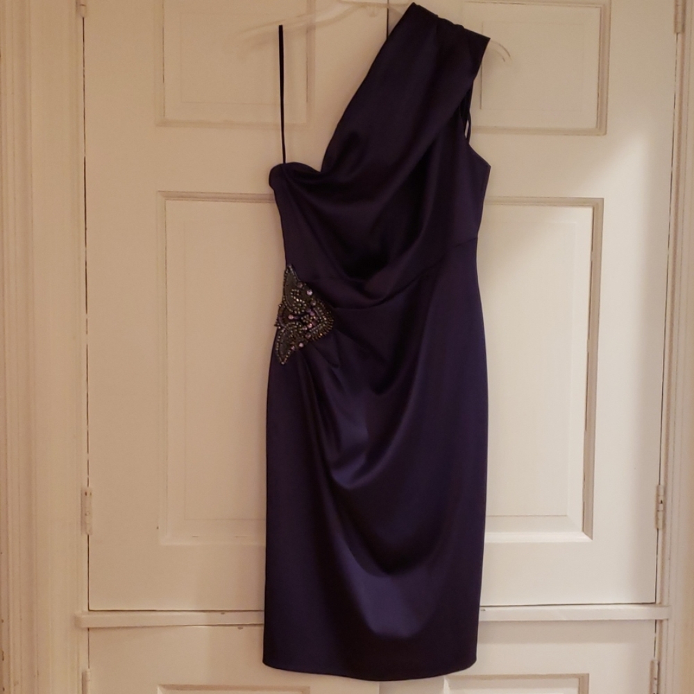 Purple Eliza J Dress One Shoulder Size 6